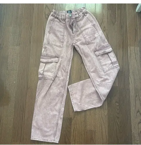 BDG NWOT  Urban Outfitters pink cargo baggy jeans