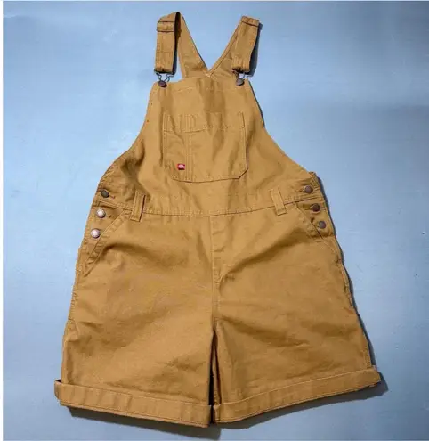 Dickies Women's Brown Canvas Overalls Size Large