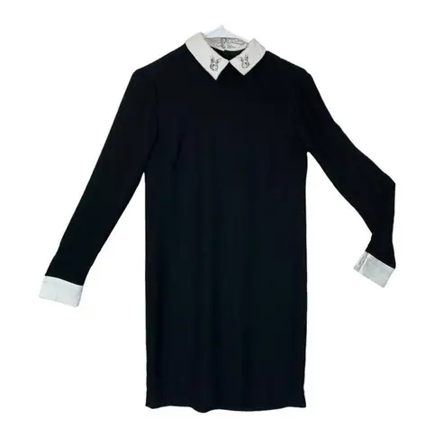 Victoria Beckham for target women's xs black dress shift Wednesday goth dark aca