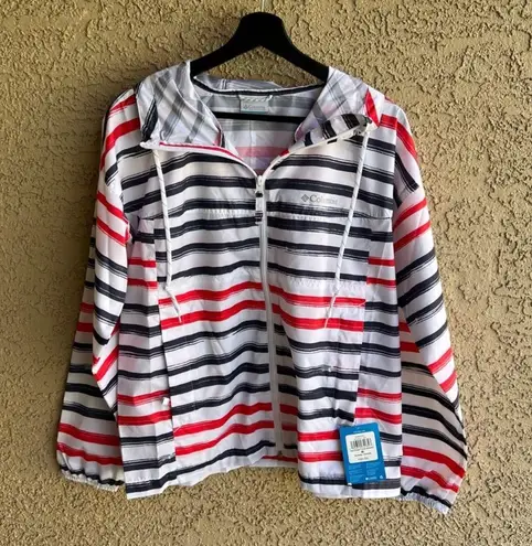 Columbia Stripe Windbreaker