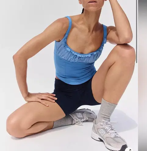 Free people movement smockin hot blue workout Tank align Alo bustier full length Size M