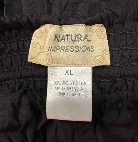 Natural Impressions Pleated Crinkle Textured Pants size XL