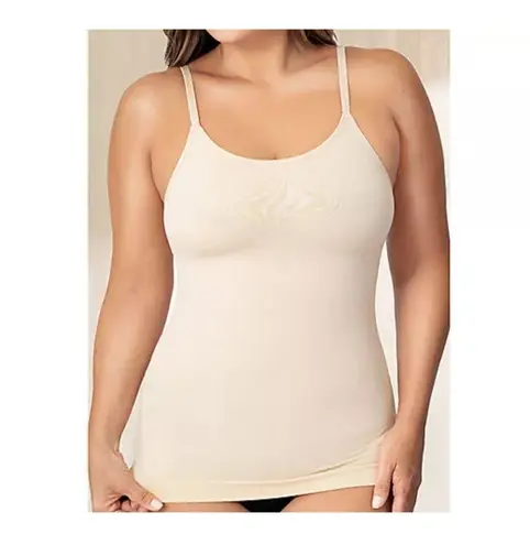 Shapermint Beige Scoop Neck Cami Tank Top L Tan Size L