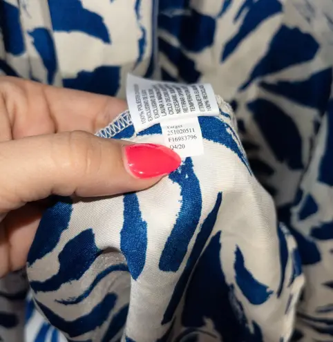 Alexis NWT x Target Blue Botanical Floral Asymmetrical Hem Dress Size 3X