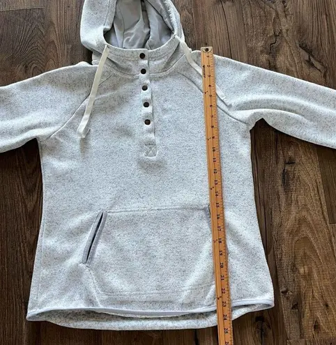 Thread and Supply  Fleece Snap Up Hoodie Hooded Sweatshirt Grey Women’s Medium