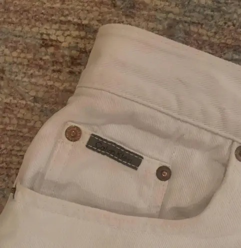 Calvin Klein White High waisted  Shorts VINTAGE