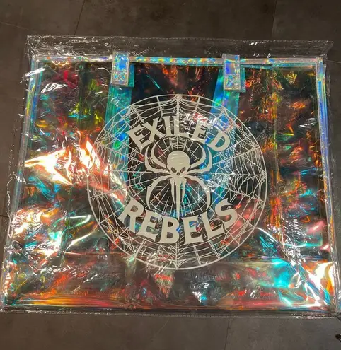 Holographic Spider Web Tote Bag