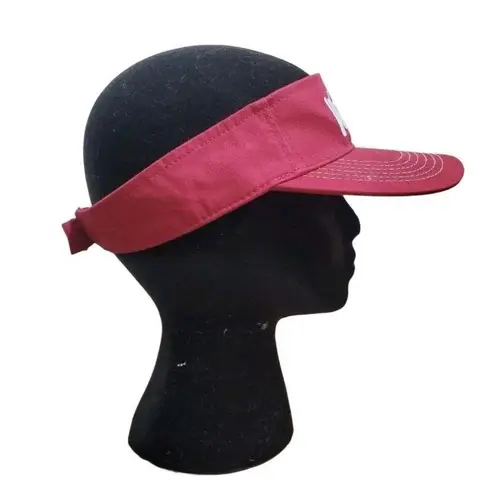Wendy's Employee Visor Hat Cap Adjustable Dark Red Dave Thomas Foundation