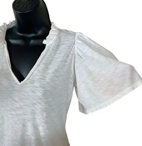 Nation Ltd Tierra Flirty Flutter Sleeve Tee in White