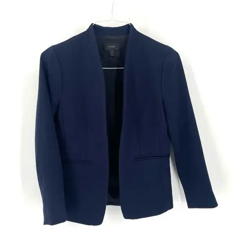 J.Crew  Going-Out in Stretch Twill Navy Business Feminine Classic Blazer Jacket - Image 5