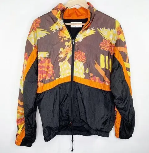 SEEK the Label LF Black Brown Orange Nylon Jacket Women's Size X-Small XS