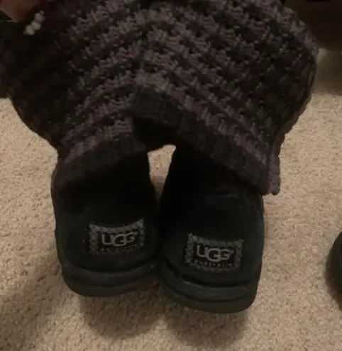 UGG Quilted Black Boots