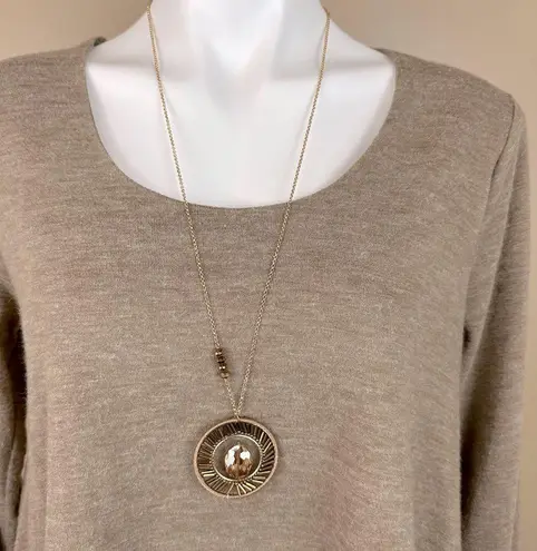 Velvet Tees Velvet Faceted Bead Wire Long Necklace & Earring Set NEW