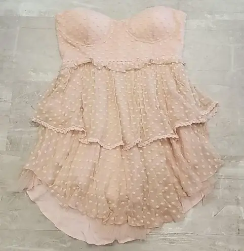 💕SPELL & THE GYPSY💕 Mira Bustier Rara Dress ~ Rose Pink XL NWT