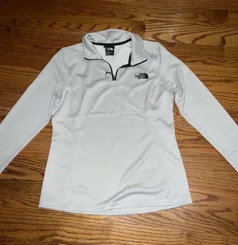 The North Face Gray Quarter Zip Athletic Wear