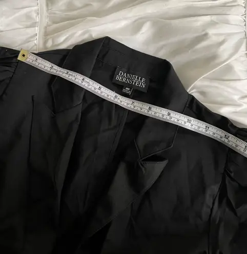 Danielle Bernstein Black tuxedo mini dress