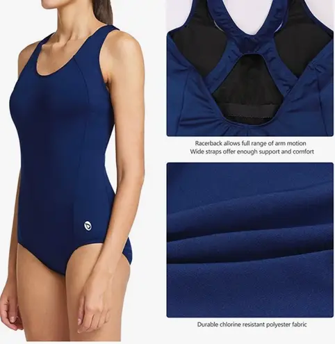 Baleaf Women's Conservative Athletic Racerback One Piece Training Swimsuit