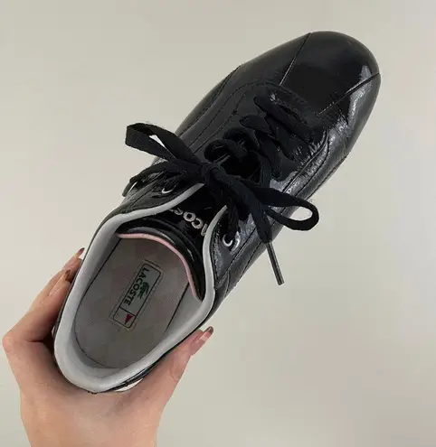 Lacoste Black Pink Shua 2 Lace Leather Sneaker Shoes