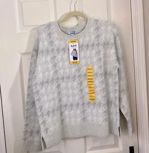525America Gray Houndstooth Sweater size M Size M