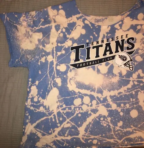Tennessee Titans Destroyed Shirt Blue Size L