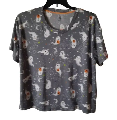 Halloween Pajama Top Celebrate! Size XL Gray