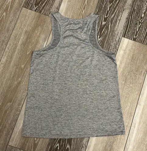 NWOT Real Essentials Sz M Racerback Tank Top Dry Fit Space Dye Gray / Silver Size M