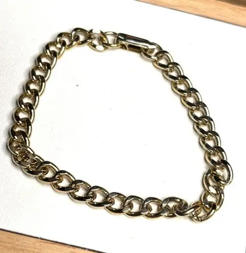 Gold Tone Chain Link Bracelet
