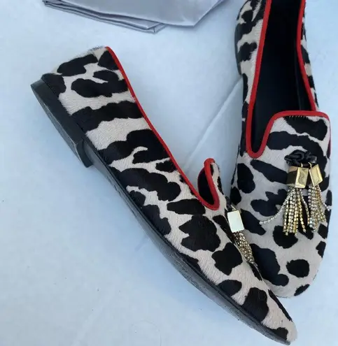 Giuseppe Zanotti Leopard Dalila Pony Hair Flats