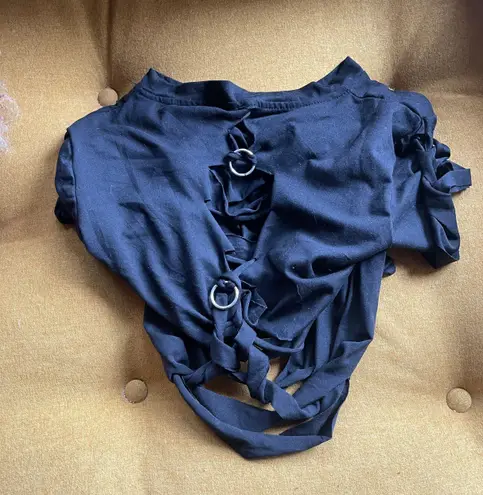 Handmade Shredded Crop Top