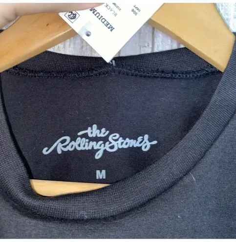 The Rolling Stones NWT  Dye Black Crop