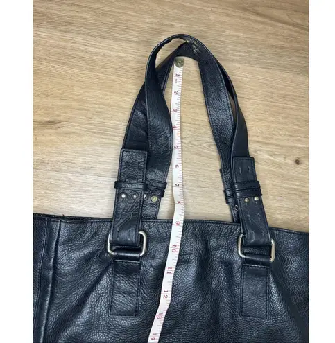 Kooba Large Black Soft Leather Tote Bag Shoulder Purse Handbag Boho Adjustable