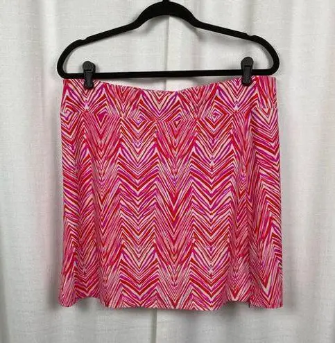 Jude Connally Pink&Orange Chevron Morgan Mini Golf Skort Sz.L Pink Size L