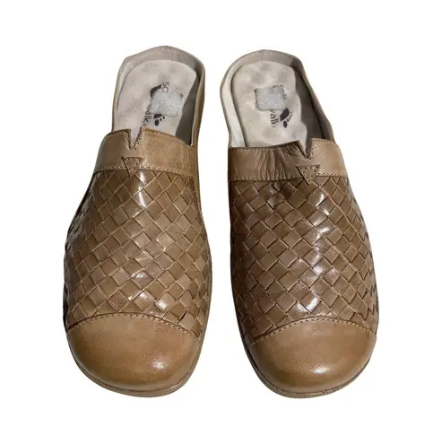 Softwalk Women's Leather Woven Mules Slides Comfort Casual Shoes 8.5 W