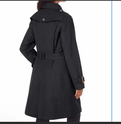 Pendleton Black Waterproof Longline Belted Trench Coat Jacket Size Small NWT
