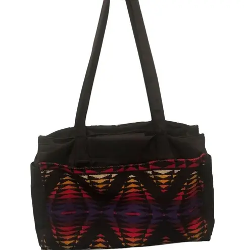 Pendleton Southwest Large Messenger Bag Wool Pockets Organize Aztec Navajo