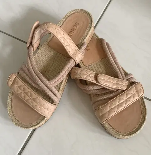 Schutz Nude Dad Sandals