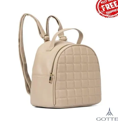 Olivia Miller Women's Belinda Small Backpack Beige Women's Bag