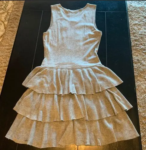 Twelve By Twelve tiered knit dress grey size M