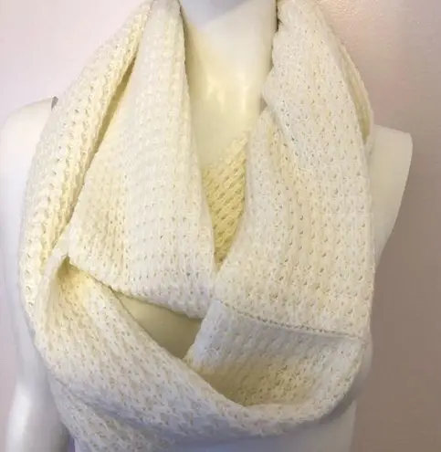 Mossimo (target) long white winter infinity scarf