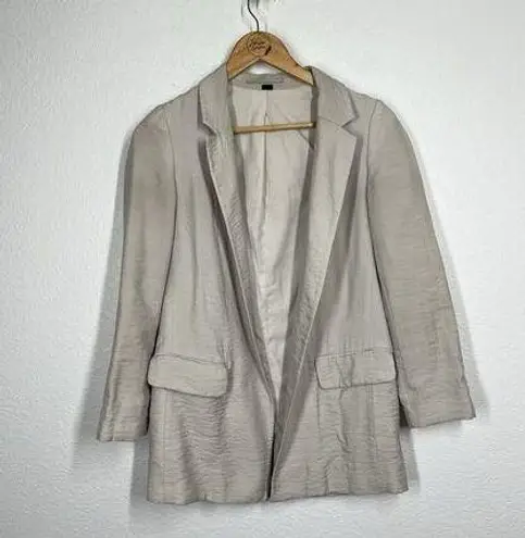 ALLSAINTS  Obel Blazer Jacket Size 2 Crinkled Viscose Open Lightweight