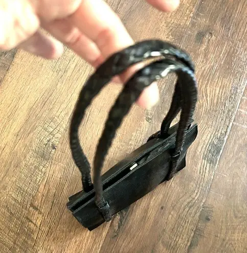 BALLY black leather mini shoulder bag, made in Italy