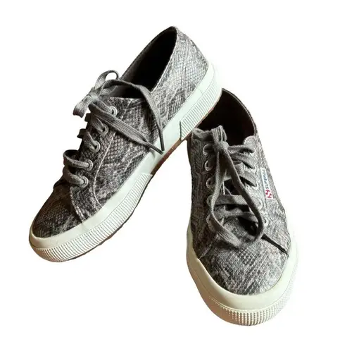 Superga  2750 - Faux Snake Grey Sneaker- Size 6