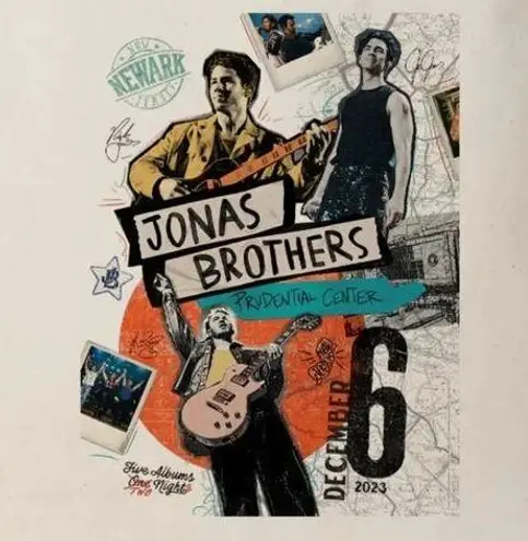 Jonas Brothers Newark December 6 2023 Tote Five Albums Two Nights New with Tag
