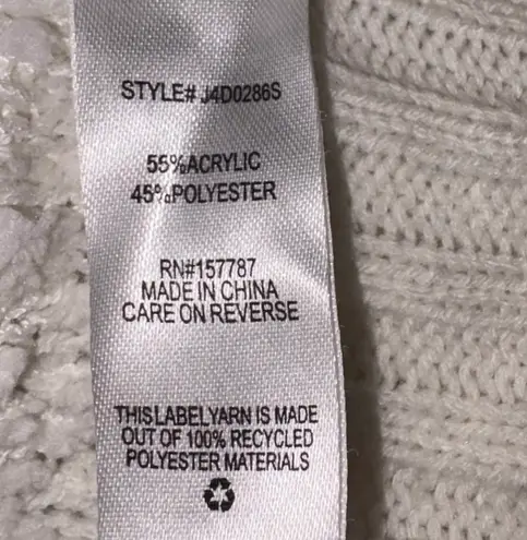 Jolie & Joy Boucle Sweater White Size M