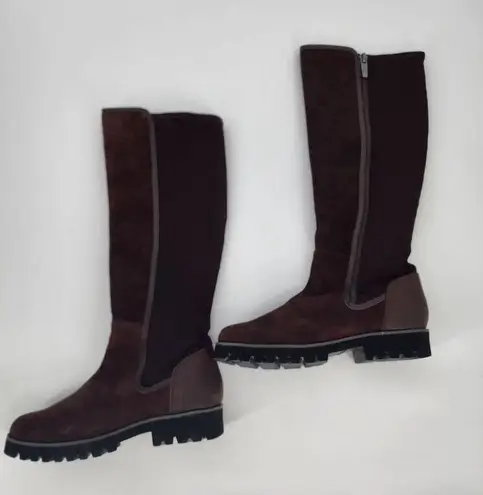 Donald Pliner Erwincs Leather Knee High Brown Boots Size 5.5