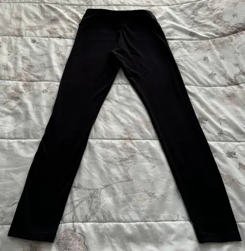 Felina Black Super Soft Mid Rise Leggings, size S