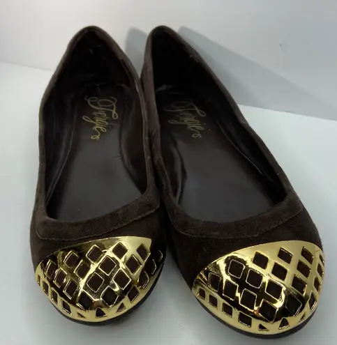 Fergalicious FERGIE “Brio Too” Brown Suede Ballet Flats