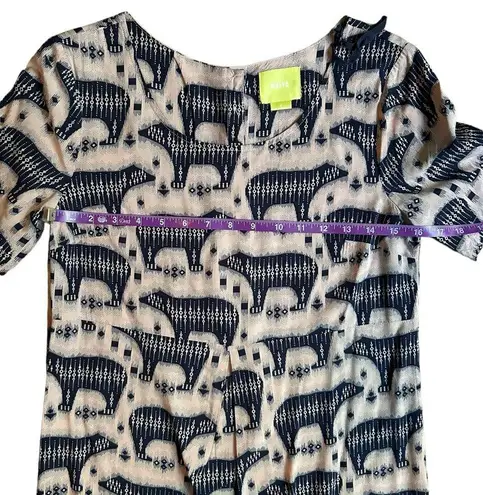 Maeve by Anthropologie Polar Bear Mini Shift Dress with Pockets Size 2 EUC