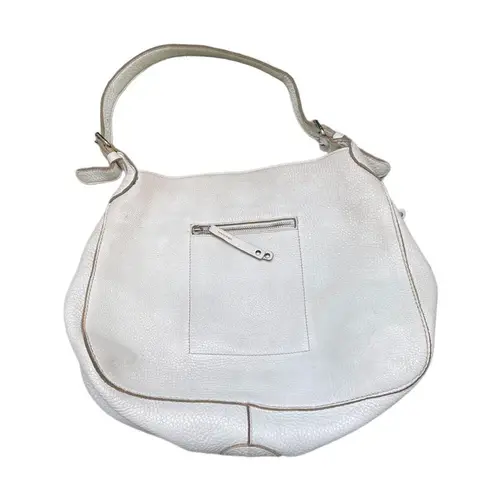 Roots  CANADA WHITE LEATHER TOTE BAG