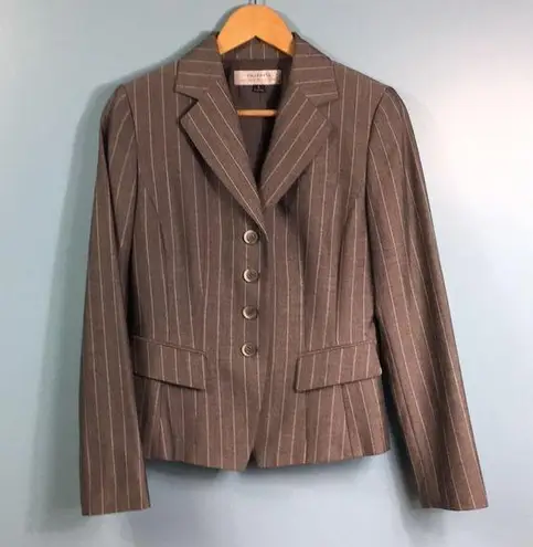 Tahari  Arthur S. Levine Pinstripes Business Casual Blazer 4